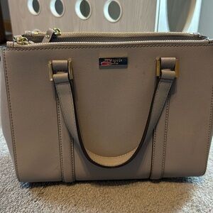 Kate spade gray Newbury lane satchel bag